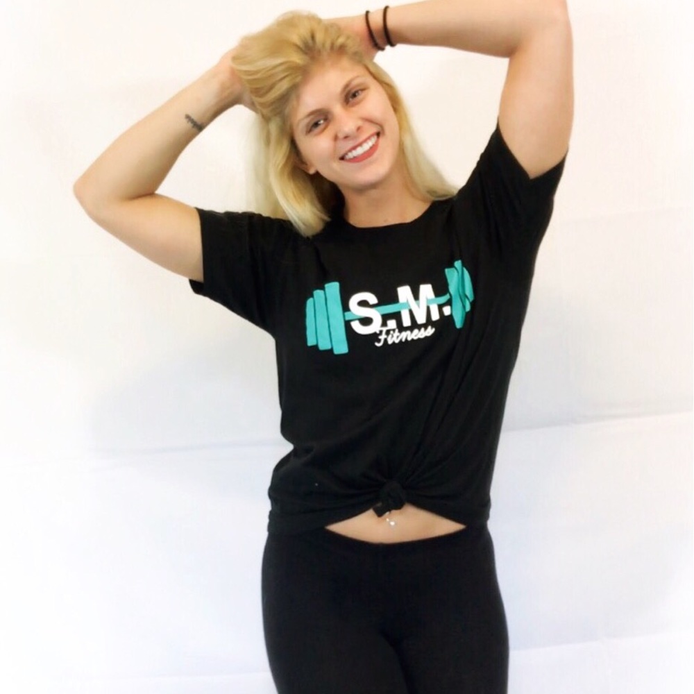 Super soft cotton SMFitness workout tee!